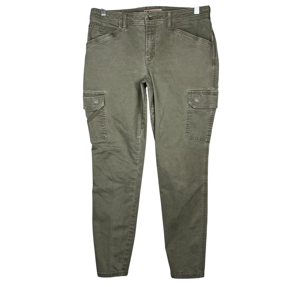 511 Tactile Pant Boys Army Green Cargo Size 8 LONG Tapered Leg Distress Gorpcore